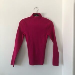 BNWOT Babaton Sculpt‎ Knit Tie-Back Longsleeve in Pink | Size M